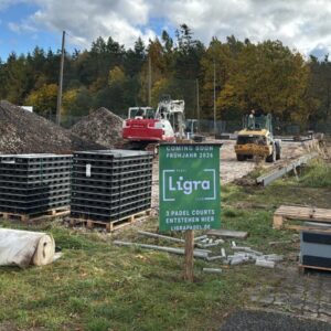 Baube­ginn der Padel­courts im Nürn­berger Südosten!